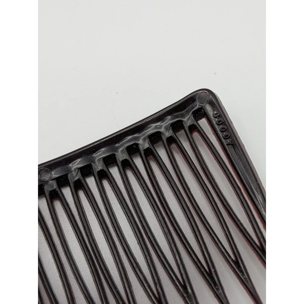 Vintage Goody Mini Hair Combs Side‎ Pin Brown Marble Tortoise 2